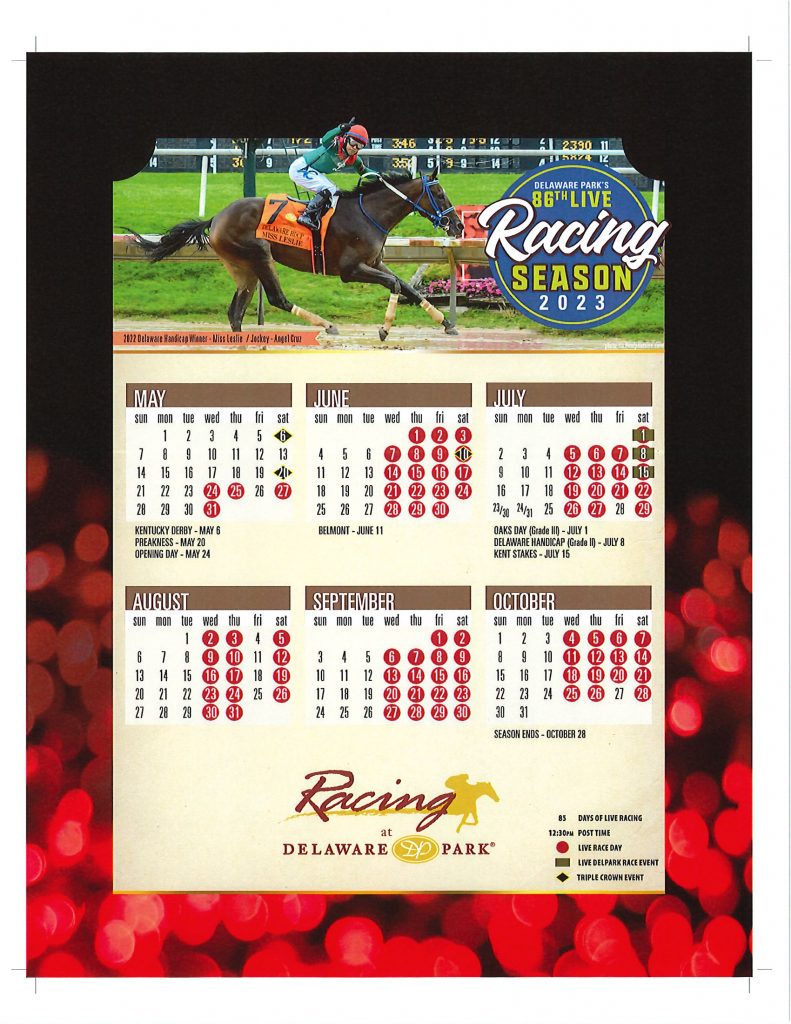 2023 Racing Calendar