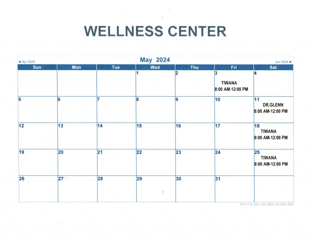 April Clinic Schedule